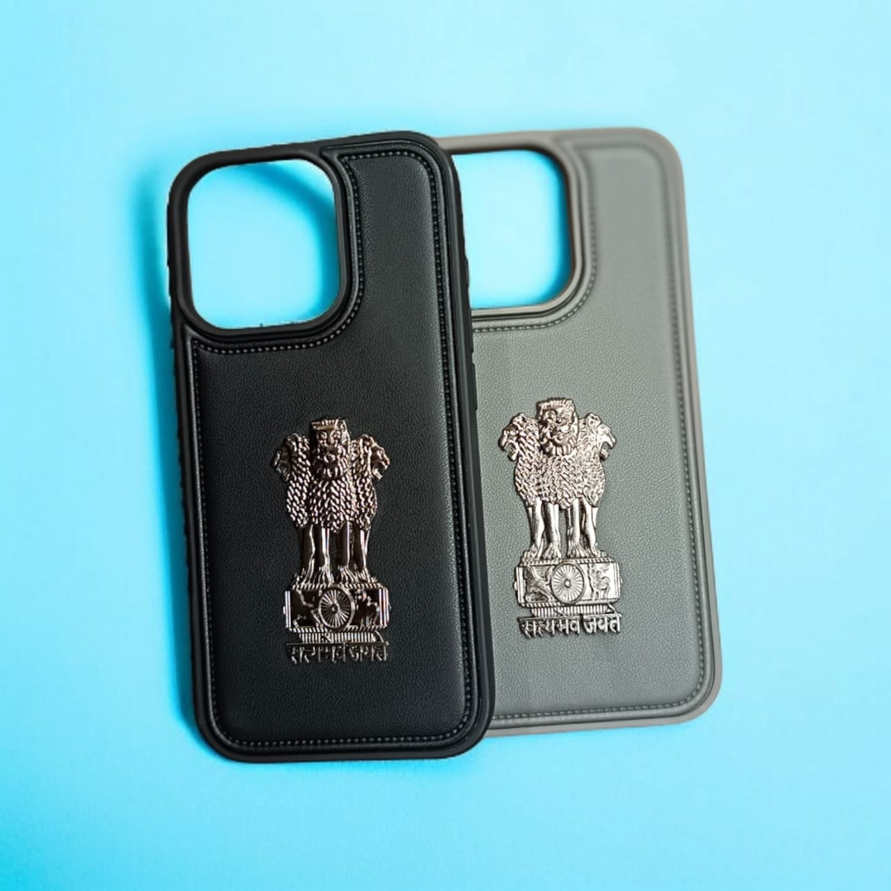 Bharat Crest Leather Shield – iPhone 16 Pro Case